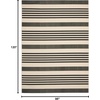 image:imageSAFAVIEH Washable Rug Outdoor Courtyard Collection  9 x 12 Navy amp Beige NonShedding amp Easy Cleaning Ideal for Patio Backyard Mudroom CY6062268BlackBone