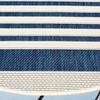image:imageSAFAVIEH Washable Rug Outdoor Courtyard Collection  9 x 12 Navy amp Beige NonShedding amp Easy Cleaning Ideal for Patio Backyard Mudroom CY6062268NavyBeige