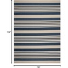 image:imageSAFAVIEH Washable Rug Outdoor Courtyard Collection  9 x 12 Navy amp Beige NonShedding amp Easy Cleaning Ideal for Patio Backyard Mudroom CY6062268NavyBeige
