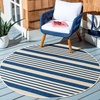 image:imageSAFAVIEH Washable Rug Outdoor Courtyard Collection  9 x 12 Navy amp Beige NonShedding amp Easy Cleaning Ideal for Patio Backyard Mudroom CY6062268NavyBeige