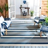 image:imageSAFAVIEH Washable Rug Outdoor Courtyard Collection  9 x 12 Navy amp Beige NonShedding amp Easy Cleaning Ideal for Patio Backyard Mudroom CY6062268NavyBeige