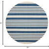 image:imageSAFAVIEH Washable Rug Outdoor Courtyard Collection  9 x 12 Navy amp Beige NonShedding amp Easy Cleaning Ideal for Patio Backyard Mudroom CY6062268NavyBeige