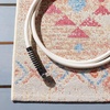 image:imageSAFAVIEH Washable Rug Outdoor Summer Collection  53 x 76 Ivory amp Red NonShedding amp Easy to Clean Ideal for Patio Backyard Mudroom SMR420AIvoryRed