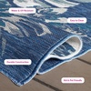 image:imageSAFAVIEH Washable Rug Outdoor Sunrise Collection  8 x 10 Ivory amp Grey Gold NonShedding amp Easy to Clean Ideal for Patio Backyard Mudroom SUN671BIvoryBlue Grey