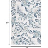 image:imageSAFAVIEH Washable Rug Outdoor Sunrise Collection  8 x 10 Ivory amp Grey Gold NonShedding amp Easy to Clean Ideal for Patio Backyard Mudroom SUN671BIvoryBlue Grey