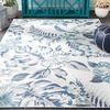 image:imageSAFAVIEH Washable Rug Outdoor Sunrise Collection  8 x 10 Ivory amp Grey Gold NonShedding amp Easy to Clean Ideal for Patio Backyard Mudroom SUN671BIvoryBlue Grey