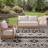 image:imageSAFAVIEH Washable Rug Outdoor Veranda Collection  8 x 11 Beige amp Grey NonShedding amp Easy to Clean Ideal for Patio Backyard Mudroom VER0973413BeigeGrey