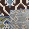 image:imageSAFAVIEH Washable Rug Outdoor Veranda Collection  8 x 11 Beige amp Grey NonShedding amp Easy to Clean Ideal for Patio Backyard Mudroom VER0973413ChocolateBlue