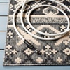 image:imageSAFAVIEH Washable Rug Outdoor Veranda Collection  8 x 11 Beige amp Grey NonShedding amp Easy to Clean Ideal for Patio Backyard Mudroom VER0973413GreyBeige