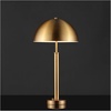 image:imageSAFAVIEH Couture Lighting Collection Harvey Modern Metal Dome Gold 26inch Bedroom Living Room Home Office Desk Nightstand Table Lamp LED Bulb IncludedGold