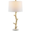image:imageSAFAVIEH Lighting  Olenna 295Inch Polyresin Table Lamp  Gold amp White  Tree Branch Body Design  Ideal for Living Room Bedroom Entryway Home Office  LED Bulb Included TBL4298A