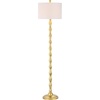 image:imageSAFAVIEH Lighting Collection Aurelia Farmhouse Antique Gold 64inch Living Room Bedroom Home Office Standing Floor LampMetal LED Bulb Included