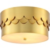 image:imageSAFAVIEH Lighting Collection Jimena Brass Gold 3light 13inch Drum Flush Mount LED Bulbs Included