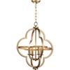 image:imageSAFAVIEH Lighting Collection Millard Modern Farmhouse Orb 19inch Diameter 4light Adjustable Hanging Pendant Light Fixture LED Bulbs Included