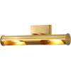 image:imageSAFAVIEH Lighting Collection Robyn Brass Gold 2Light Wall Sconce Light Fixture LED Bulbs Included