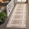 image:imageSAFAVIEH Outdoor Area Rug 8x10  Beach House Collection  Large  Modern Design Grey amp Ivory Weather Resistant NonShedding amp Easy Cleaning Ideal for Patio Backyard Deck Dining Space BHS412FBrownIvory