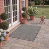 image:imageSAFAVIEH Outdoor Square Rug 9  Courtyard Collection  Large Coastal Design Black amp Beige Durable amp Easy Cleaning Ideal for Patio Entryway Mudroom CY802236621BlackBeige