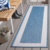 image:imageSAFAVIEH Washable Rug Outdoor Beach House Collection  8 x 10 Blue amp Ivory NonShedding amp Easy to Clean Ideal for Patio Backyard Mudroom BHS286MBlueIvory