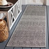 image:imageSAFAVIEH Washable Rug Outdoor Courtyard Collection  53 x 77 Grey amp Teal NonShedding amp Easy Cleaning Ideal for Patio Backyard Mudroom CY819637212BlackGrey