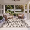 image:imageSAFAVIEH Washable Rug Outdoor Courtyard Collection  8 x 11 Sand amp Black NonShedding amp Easy Cleaning Ideal for Patio Backyard Mudroom CY20983901