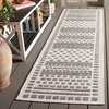 image:imageSAFAVIEH Washable Rug Outdoor Milos Collection  5 x 76 Beige NonShedding amp Easy to Clean Ideal for Patio Backyard Mudroom MLO110BBeigeGrey
