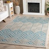 image:imageSAFAVIEH Washable Rug Outdoor Milos Collection  5 x 76 Turquoise amp Ivory NonShedding amp Easy to Clean Ideal for Patio Backyard Mudroom MLO104KTurquoiseIvory