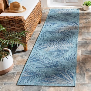 image:imageSAFAVIEH Courtyard Collection 8 x 10 Aqua  Navy CY8557 Indoor Outdoor Waterproof Easy Cleaning Patio Backyard Mudroom Area RugGreyAqua