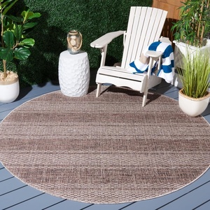image:imageSAFAVIEH Courtyard Collection 8 x 11 BeigeBrown CY8736 Indoor Outdoor Waterproof EasyCleaning Patio Backyard Mudroom AreaRugLight BeigeLight Brown