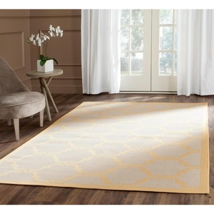 image:imageSAFAVIEH Courtyard Collection 8 x 11 Yellow  Beige CY6009 Trellis Indoor Outdoor Waterproof EasyCleaning Patio Backyard Mudroom AreaRugBeigeYellow