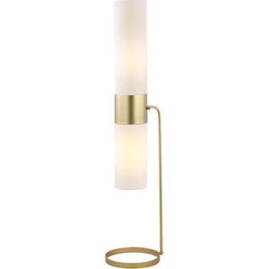 image:imageSAFAVIEH Lighting Collection Fierro Modern Gold 55inch Floor Lamp LED Bulbs IncludedGold