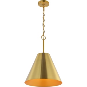 image:imageSAFAVIEH Lighting Collection Jenner Brass Gold Adjustable Pendant Hanging Light Fixture Ideal for Dining Room Kitchen Island Entryway LED Bulb IncludedBrass