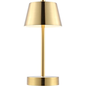 image:imageSAFAVIEH Lighting Collection Laita Modern Brass Portable Rechargeable LED Table LampBrass