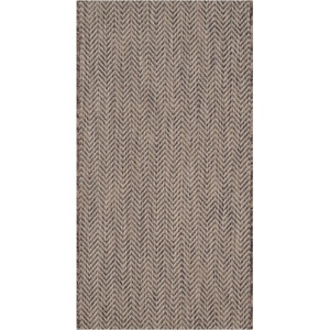 image:imageSAFAVIEH Outdoor Square Rug 9  Courtyard Collection  Large Coastal Design Black amp Beige Durable amp Easy Cleaning Ideal for Patio Entryway Mudroom CY802236621BrownBeige