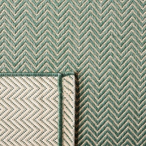 image:imageSAFAVIEH Outdoor Square Rug 9  Courtyard Collection  Large Coastal Design Black amp Beige Durable amp Easy Cleaning Ideal for Patio Entryway Mudroom CY802236621Dark GreenBeige