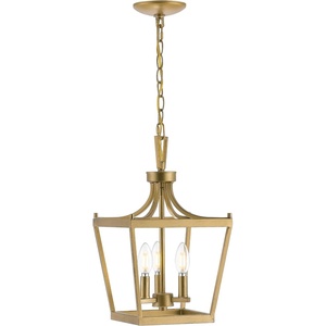 image:imageSAFAVIEH PND4089C Larton Gold 3Light LED Bulbs Included PendantGold