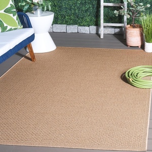 image:imageSAFAVIEH Washable Rug Outdoor Atrium Sisal Collection  53 x 76 Beige NonShedding amp Easy to Clean Ideal for Patio Backyard Mudroom ATM100BBeige