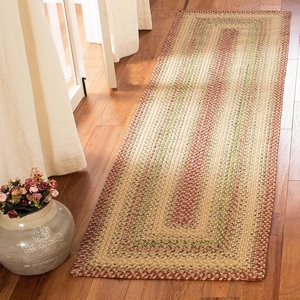 image:imageSAFAVIEH Washable Rug Outdoor Braided Collection  8 x 10 Rust amp Multi Handmade amp Reversible NonShedding amp Easy to Clean Ideal for Patio Backyard Mudroom BRD303ARustMulti