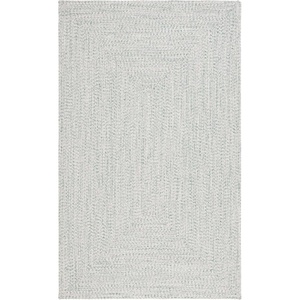image:imageSAFAVIEH Washable Rug Outdoor Braided Collection  9 x 12 Grey amp Ivory Handmade amp Reversible NonShedding amp Easy to Clean Ideal for Patio Backyard Mudroom BRA201FIvoryGreen