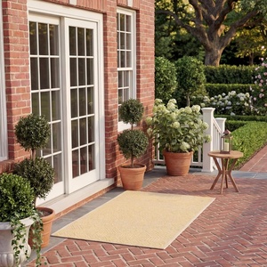 image:imageSAFAVIEH Washable Rug Outdoor Courtyard Collection  8 x 10 Beige amp Red NonShedding amp Easy Cleaning Ideal for Patio Backyard Mudroom DIning Space CY623523812GoldBeige