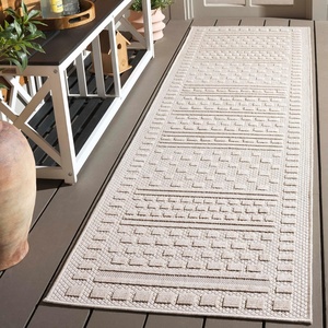 image:imageSAFAVIEH Washable Rug Outdoor Milos Collection  5 x 76 Beige NonShedding amp Easy to Clean Ideal for Patio Backyard Mudroom MLO110BBeige