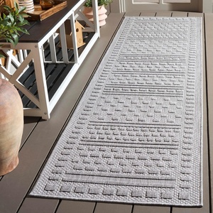 image:imageSAFAVIEH Washable Rug Outdoor Milos Collection  5 x 76 Beige NonShedding amp Easy to Clean Ideal for Patio Backyard Mudroom MLO110BGrey