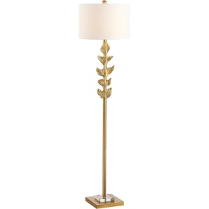 image:imageSafavieh Lighting Georgiana Gold Leaf 615inch Floor Lamp LED Bulb Included