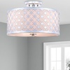 image:imageSAFAVIEH Collection Hutch 3 16 Flush Mount LightChrome