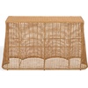 image:imageSAFAVIEH Couture  Jilliette Natural Rattan Console Table  Handwoven Boho Coastal Design  Sculptural Base  Fully Assembled  Ideal for Entryway Living Room 52 W x 193 D x 315 H CWK3024ANatural