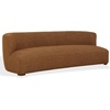 image:imageSAFAVIEH Couture  Kellibriana Chenille Sofa  Brown Chenille amp Walnut Wood Legs  Fully Assembled  Ideal for Living Room Family Room 905 W x 393 D x 287 H SFV7521BBrownWalnut