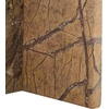 image:imageSAFAVIEH Couture Collection  Adriano Brown amp Beige Marble Square Accent Table Fully Assembled Stone Side Table SFV5767ABrownBeige