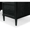 image:imageSAFAVIEH Couture Collection  Ariella Walnut Oak Wood 5Drawer Desk Modern Storage Writing Table with Iron Accents SFV4223BBlack