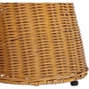 image:imageSAFAVIEH Couture Collection  Hylda Natural Rattan Accent Table Square Design with Glass Top Boho Coastal Style Fully Assembled CWK3010ANatural