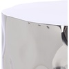 image:imageSAFAVIEH Couture Collection  Janalee Chrome Hammered Steel Accent Table Round Side Table Sculptural Modern Design Fully Assembled SFV7912ACharcoal
