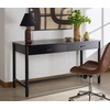 image:imageSAFAVIEH Couture Collection  Jaylessa Black Wood 2Drawer Desk Modern Writing Table with Storage SFV2217BBlack